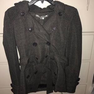 SOFT GREY TRENCH COAT